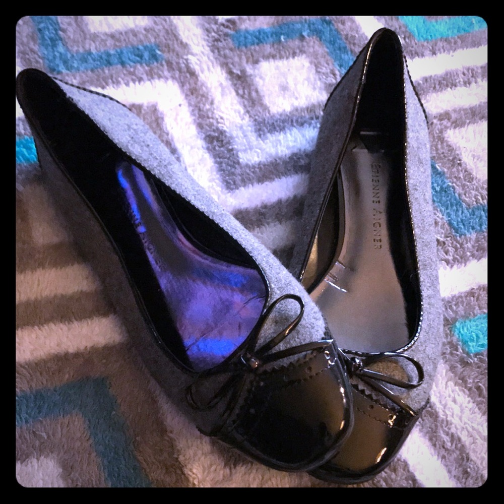 Ballet flats with baby heel